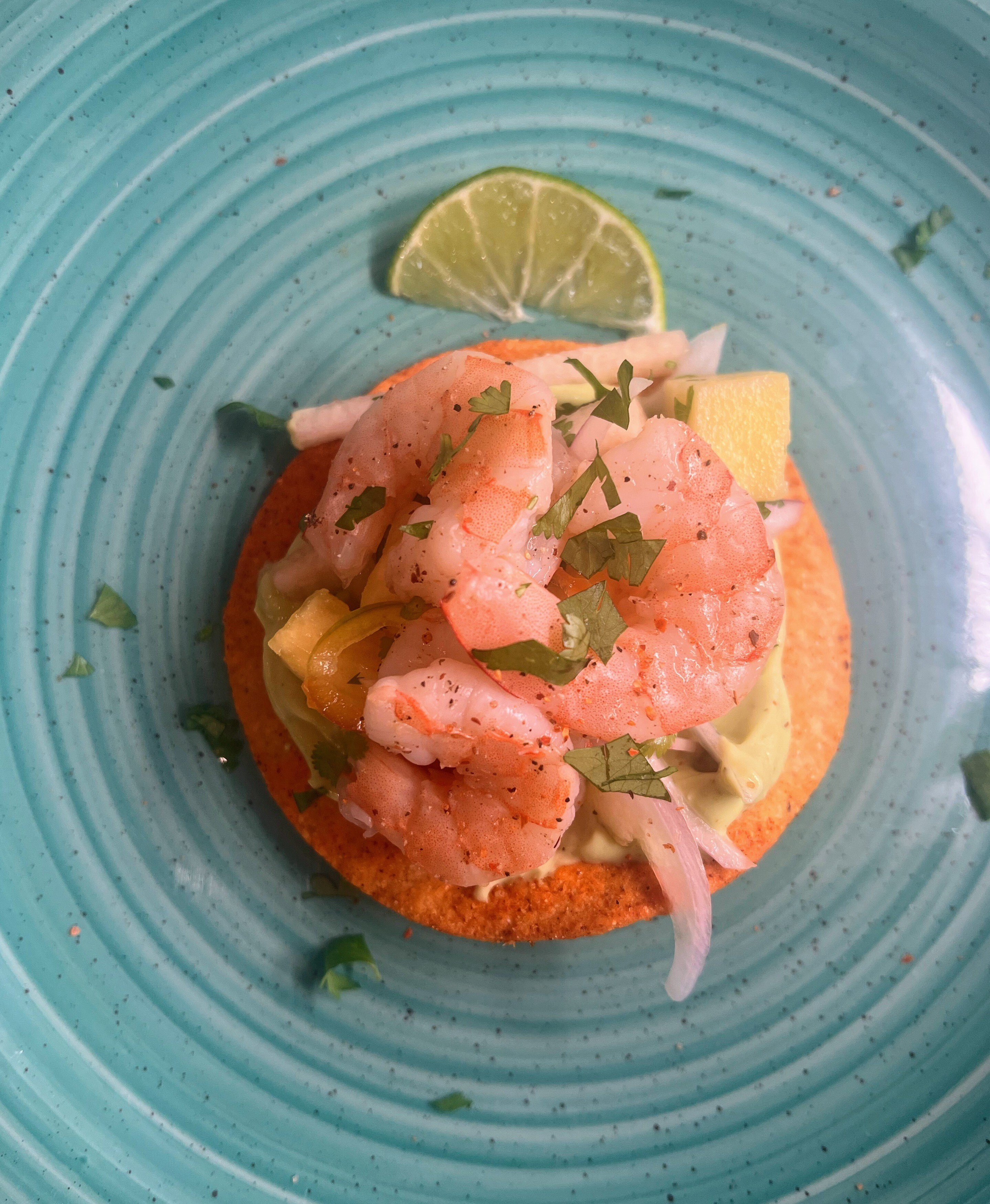 Keep Cool in Summer with Shrimp Tostadas with Jicama Slaw